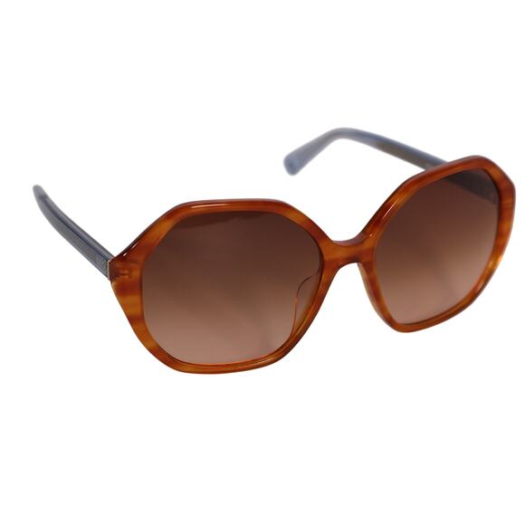 Kate Spade WAVERLY Oversized Round Womens Sunglasses - Brown Horn / Brown - NWT - Picture 6 of 11